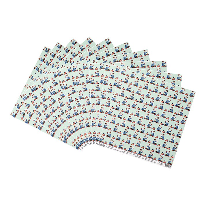 Бумага для скрапбукинга "Игра "Мальчишки" 30.5х30.5 см, 190 гр/м2