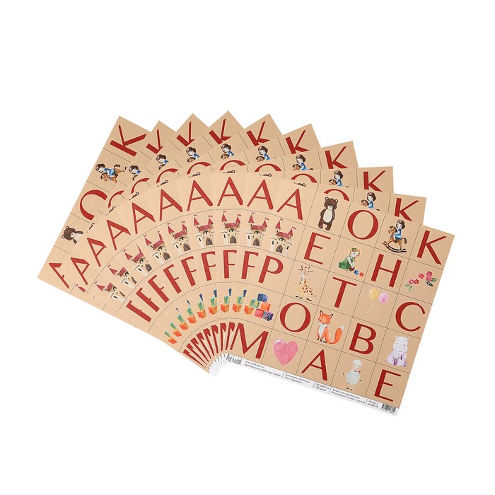 Бумага для скрапбукинга "Карточки "Девчонки" 30.5х30.5 см, 190 гр/м2