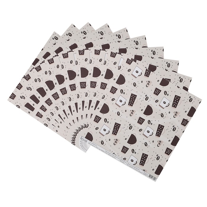 Бумага для скрапбукинга "Папина кружка "Папа может всё" 30.5х30.5 см, 190 гр/м2