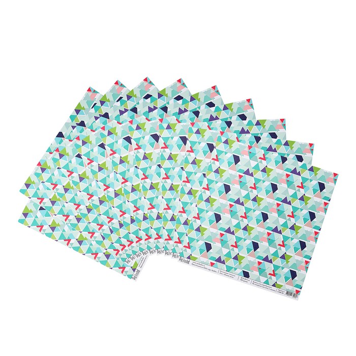 Бумага для скрапбукинга "Новый день "#школа" 30.5х30.5 см, 190 гр/м2