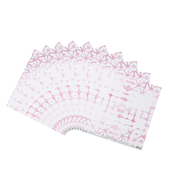 Бумага для скрапбукинга "Шибори "Ветер перемен" 30.5х30.5 см, 190 гр/м2