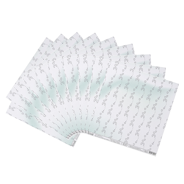 Бумага для скрапбукинга "Первая любовь "#школа" 30.5х30.5 см, 190 гр/м2