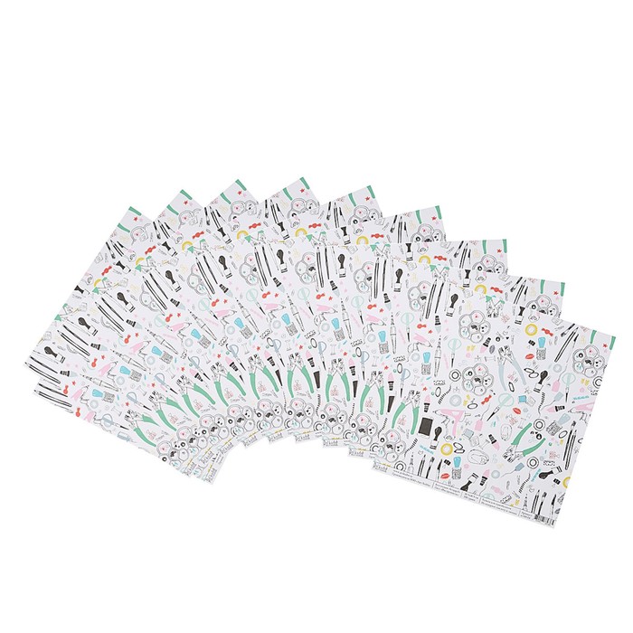 Бумага для скрапбукинга "Инструменты "Scrapgirl" 30.5х30.5 см, 190 гр/м2