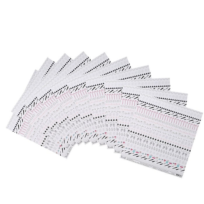 Бумага для скрапбукинга "Зимние радости "Время снежинок" 30.5х30.5 см, 190 гр/м2