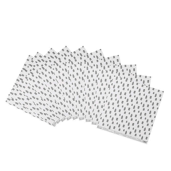 Бумага для скрапбукинга "Домики "Мятное лето" 30.5х30.5 см, 190 гр/м2