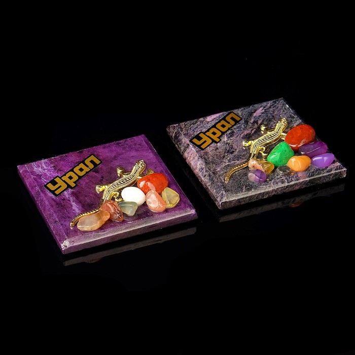 Магнит "Фиолетовый", с камнем, микс