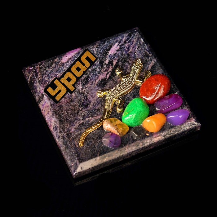 Магнит "Фиолетовый", с камнем, микс