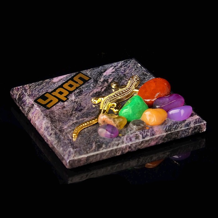 Магнит "Фиолетовый", с камнем, микс