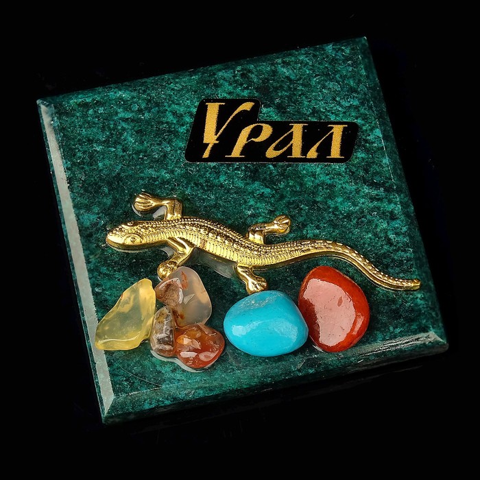 Магнит "Бирюзовый", с камнем, микс