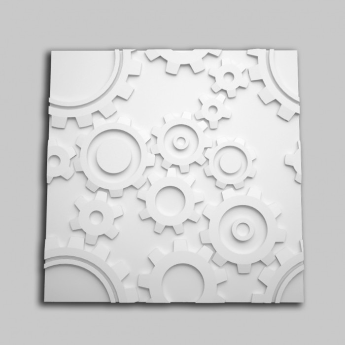 Гипсовая 3D панель Mehanik 700х700