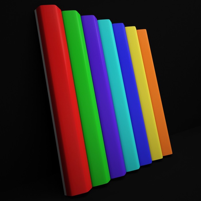 Гипсовая 3D панель Color 700х700