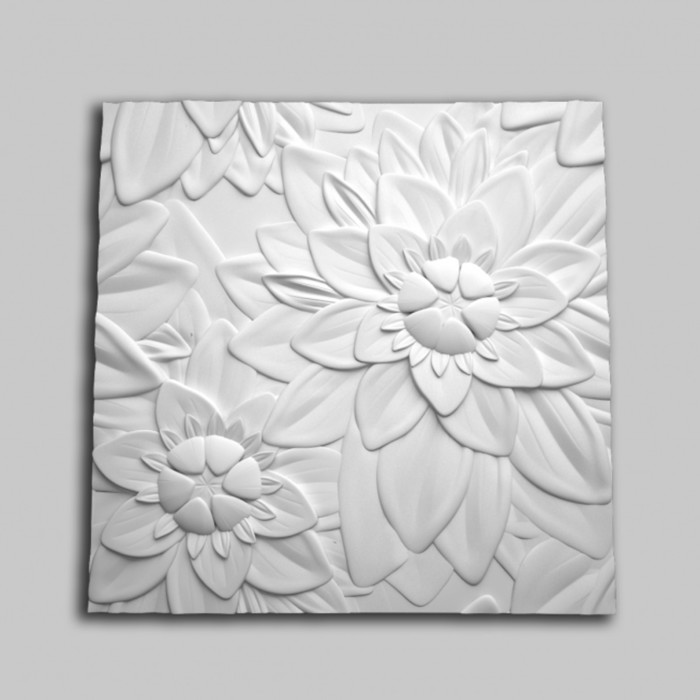 Гипсовая 3D панель Holly 700х700