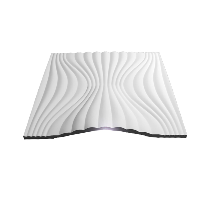 Гипсовая 3D панель со светильником Vector-Bra 700х700