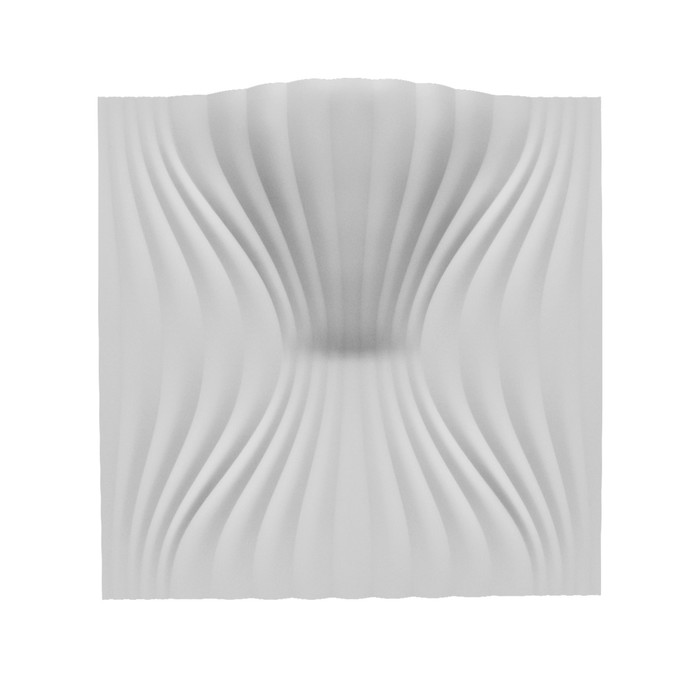 Гипсовая 3D панель со светильником Vector-Bra 700х700