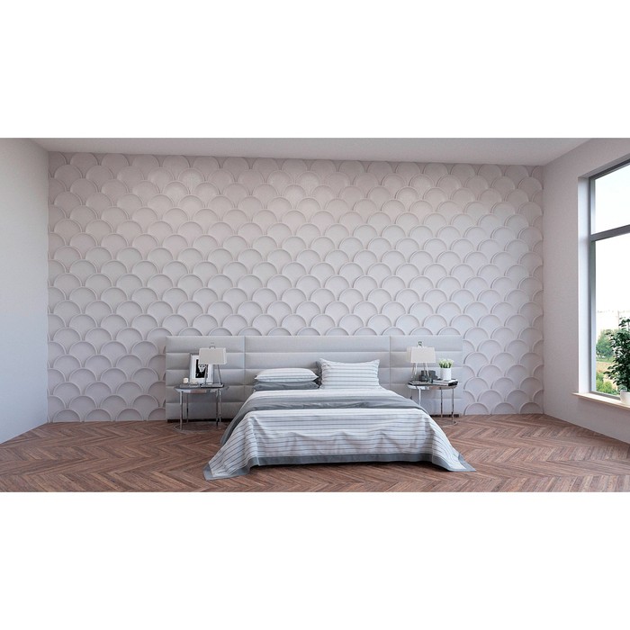 Мозаичная 3D панель Fish 350х350