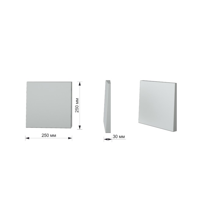 Мозаичная 3D панель Cube 250х250