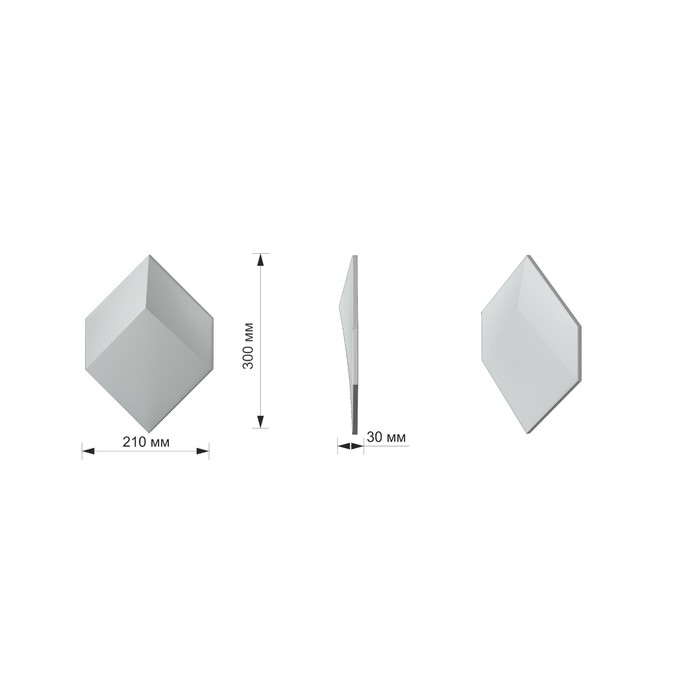 Мозаичная 3D панель Effect 210х300