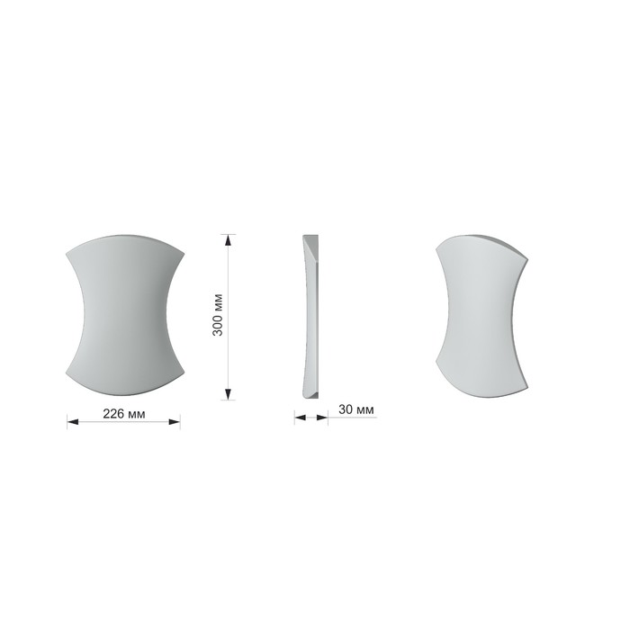 Мозаичная 3D панель Spool 300х226