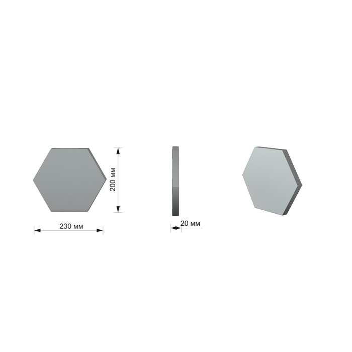 Мозаичная 3D панель Honey №11 200х230
