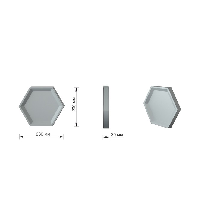 Мозаичная 3D панель Honey №12 200х230