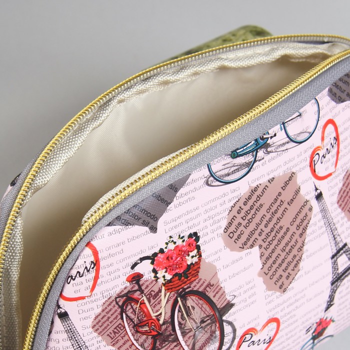 Косметичка дорожная, отдел на молнии, цвет розовый