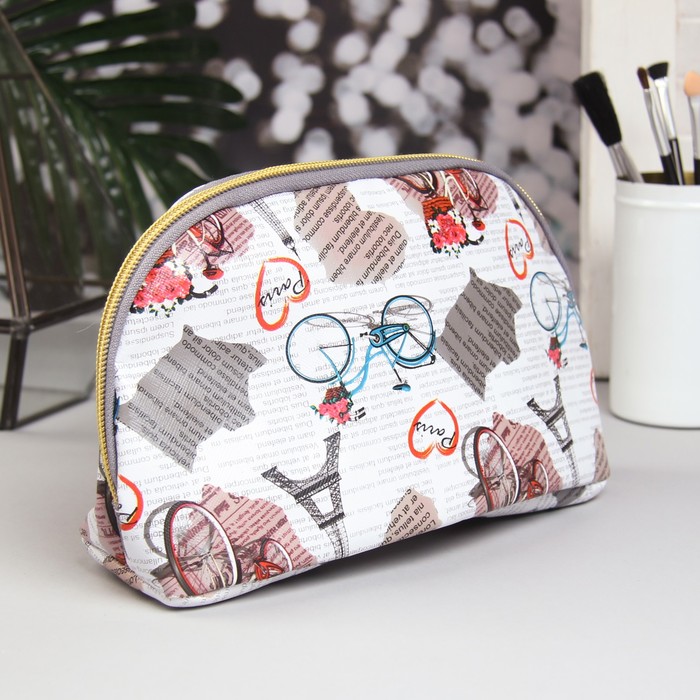 Косметичка дорожная, отдел на молнии, цвет белый