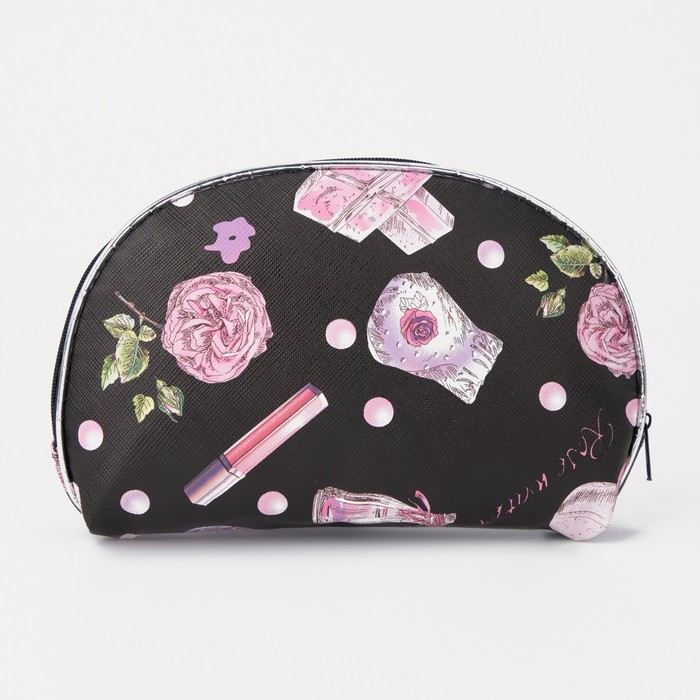 Набор косметичек 5 в 1 «Парфюм», отдел на молнии, цвет чёрный
