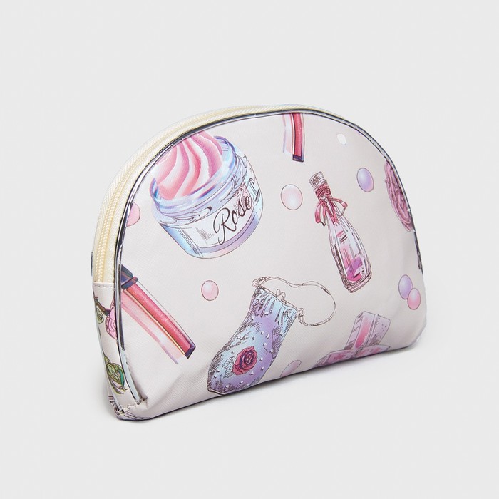 Набор косметичек 5 в 1 «Парфюм», отдел на молнии, цвет бежевый