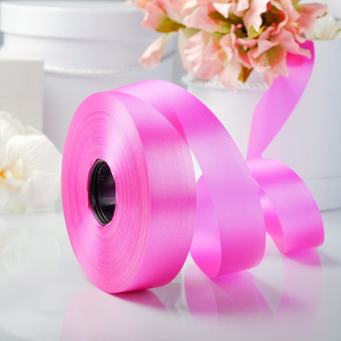 Лента декоративная &quot;Сенсация&quot;, фуксия, 30 мм х 100 м