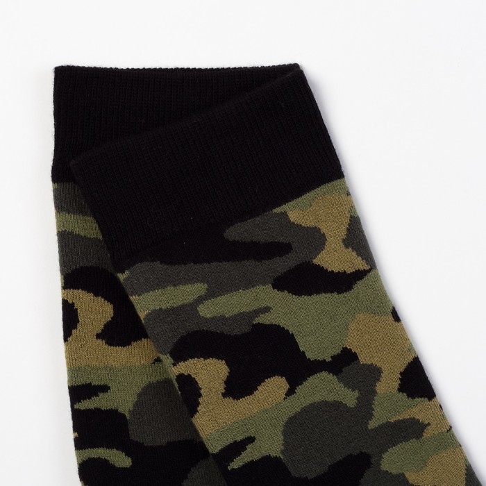 Носки мужские махровые, цвет МИКС, р-р 27