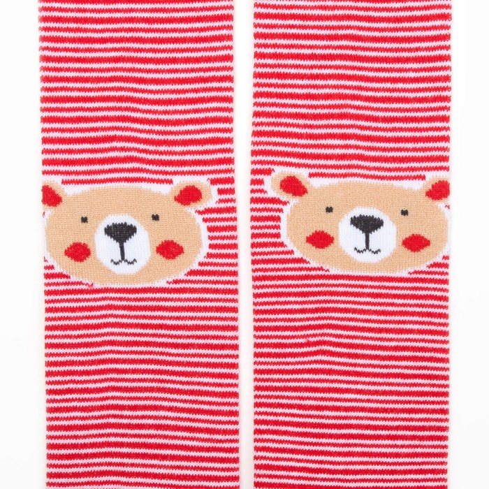 Колготки детские KAFTAN "Мишка" полоска 104-110 см, 4-5 лет 80% хл, 17% п/а,3%эл