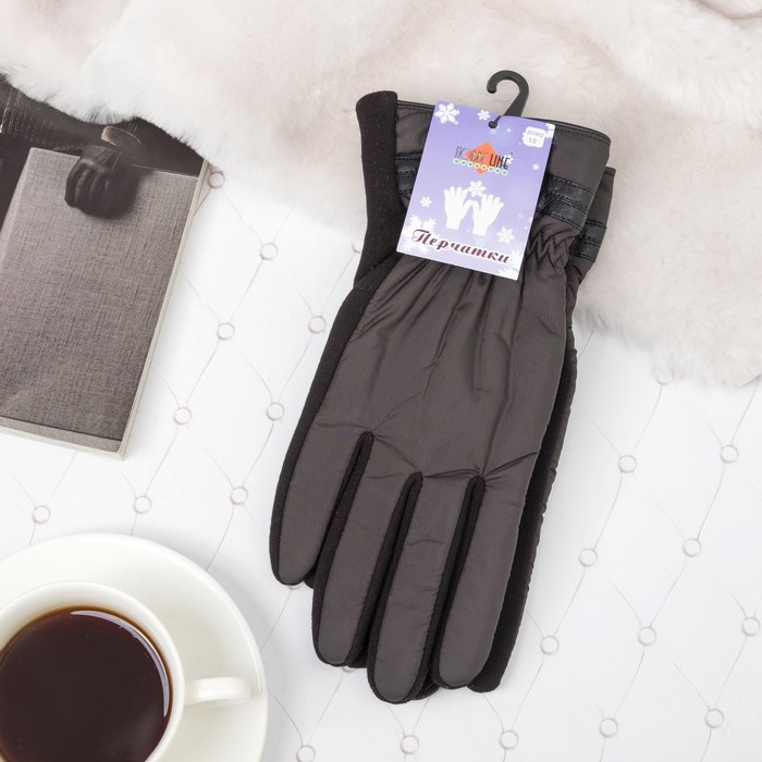 Перчатки мужские ПМБ3902 цвет чёрный, р-р 26