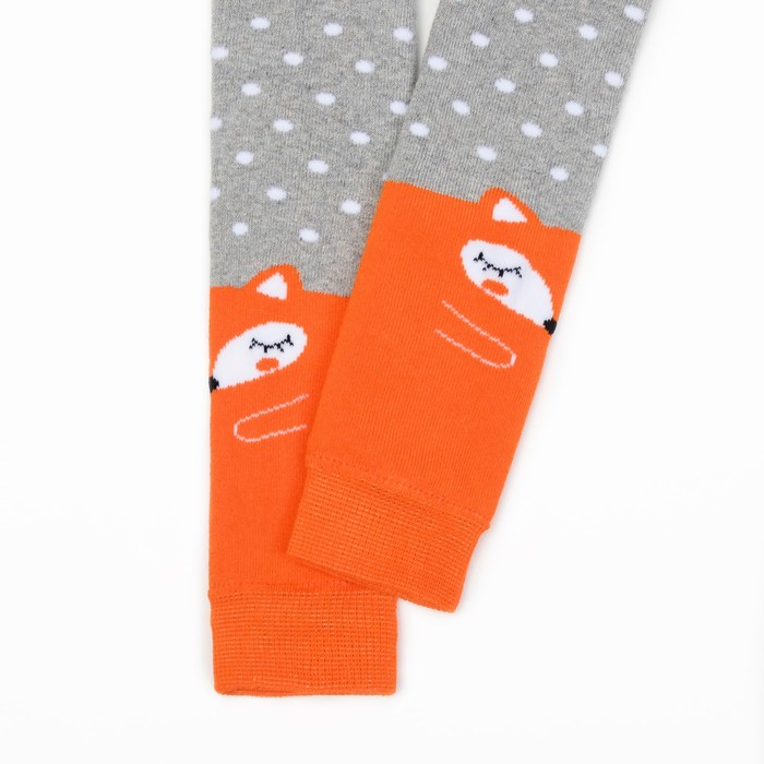 Леггинсы детские махр. KAFTAN "Лиса" 104-110 см, 4-5 лет 80% хл, 17% п/а,3%эл