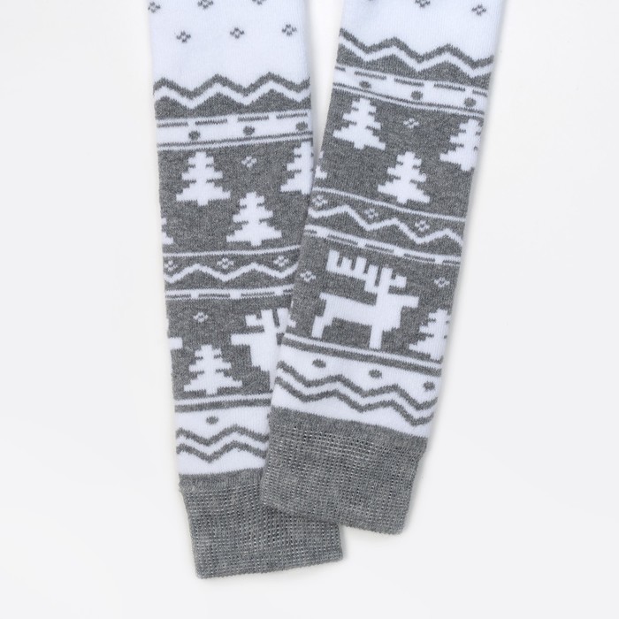 Леггинсы детские махр. KAFTAN "Снежинки"116-122 см, 6-7 лет 80% хл, 17% п/а,3%эл.