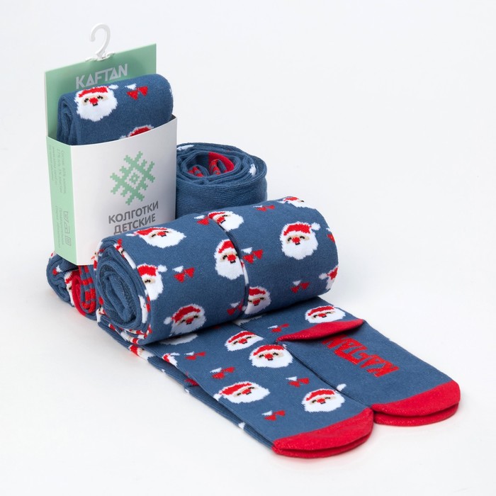 Колготки детские KAFTAN "Дедушка Мороз" 92-98 см, 2-3 года 80% хл, 17% п/а, 3%эл