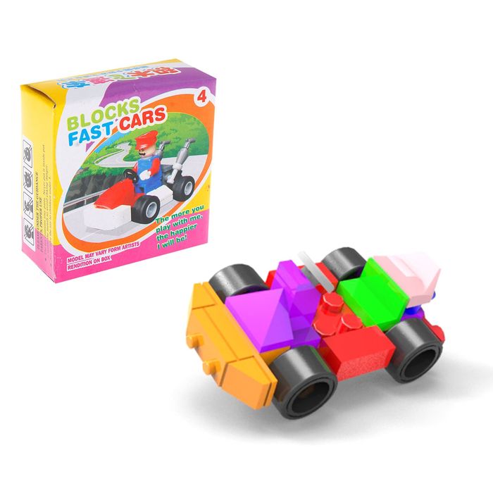 Конструктор «Супергонщик», 16 деталей, МИКС