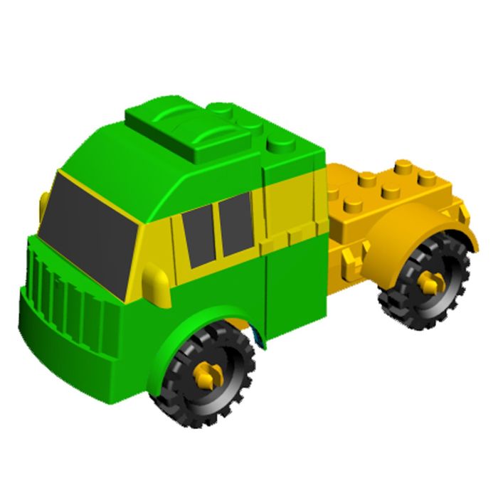 Конструктор «Грузовик», 11 деталей, МИКС