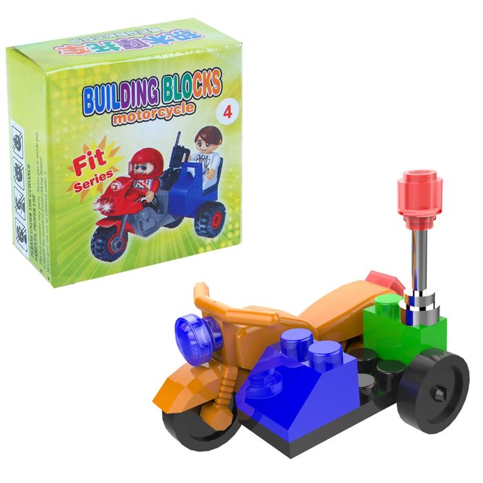 Конструктор «Мототранспорт», количество деталей 8-15, МИКС