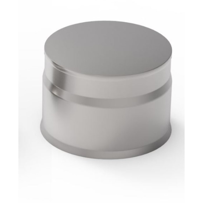 Заглушка глухая, d 260 мм, нержавейка, наружная