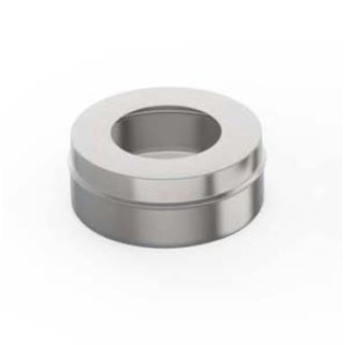 Заглушка с отверстием, d 200 × 280 мм, нержавейка, внутренняя