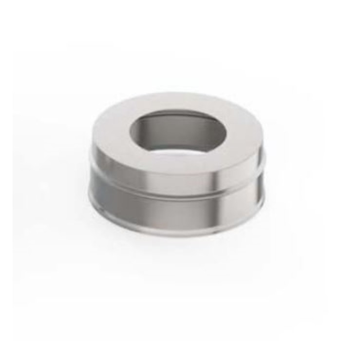 Заглушка с отверстием, d 200 × 280 мм, нержавейка, наружная