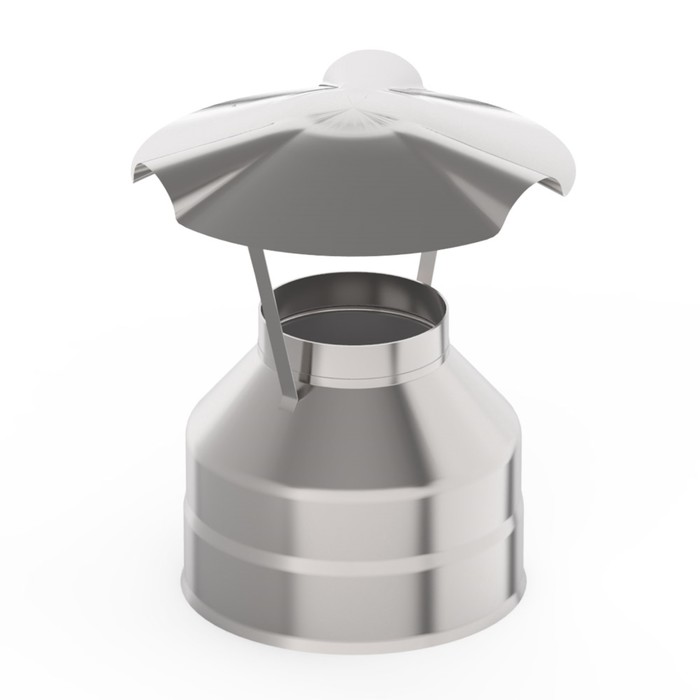 Оголовок d 140 × 200 мм, нерж/оцинк, 0.5 мм/0.5 мм