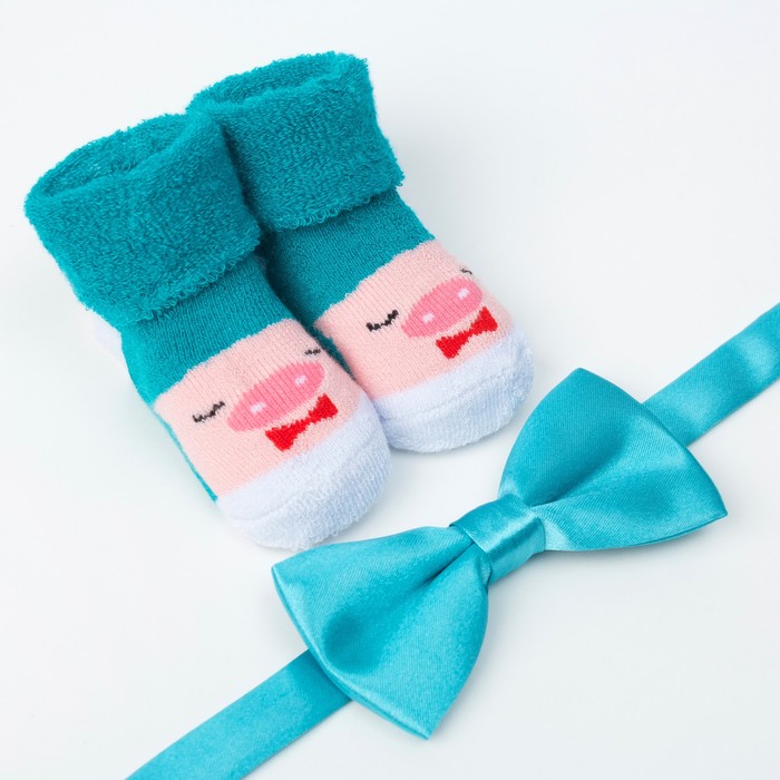 Набор детский Крошка Я "Хрюша" голубой 3-12 мес, 100% хлопок