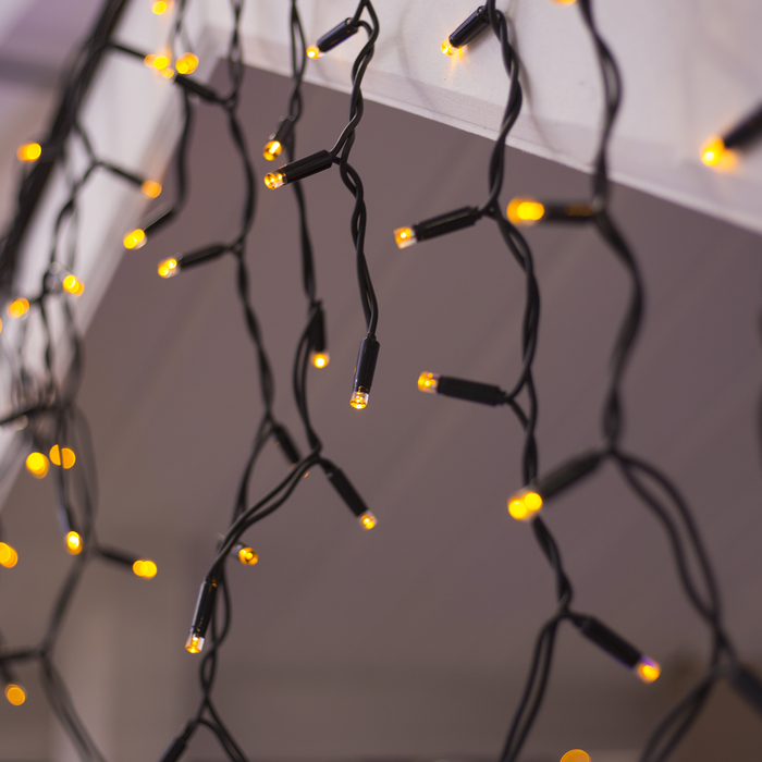 БАХРОМА уличная, УМС, Ш:3м, В:0.6м, Н.Т. 2W Каучук LED(IP65)-160-220V, ЖЕЛТЫЙ