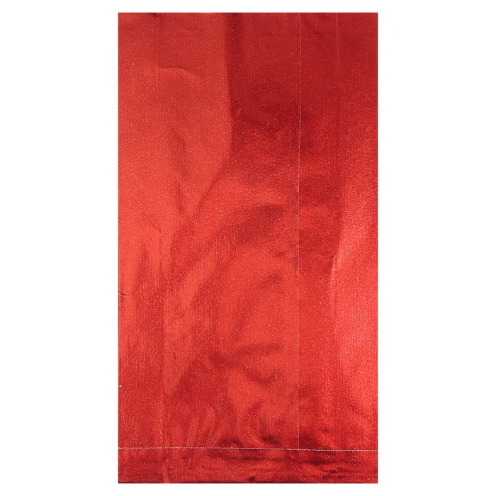 Пакет подарочный, металлизированный, алый, 18 х 6 х 31 см