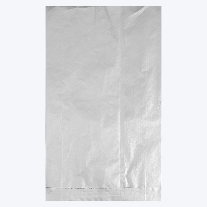 Пакет подарочный, металлизированный, серебро, 25 х 7 х 40 см