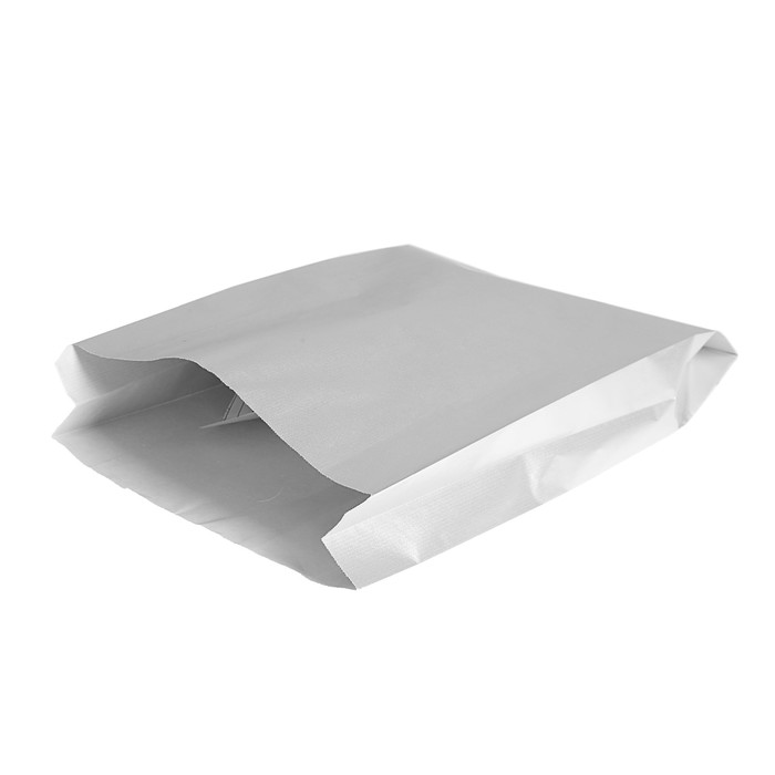 Пакет подарочный, металлизированный, серебро, 25 х 7 х 40 см