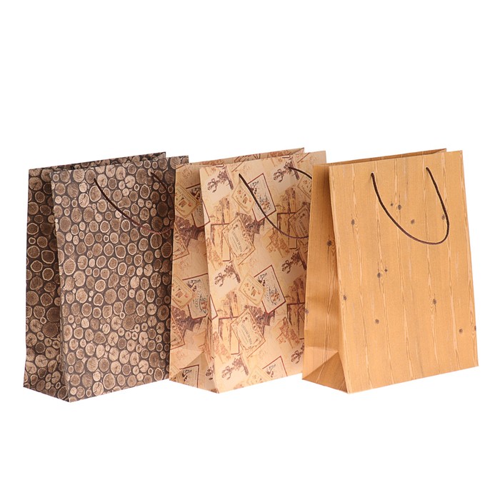 Дисплей WOODLY, крафт бумага и пакеты, банты, ленты, итого 361 шт,