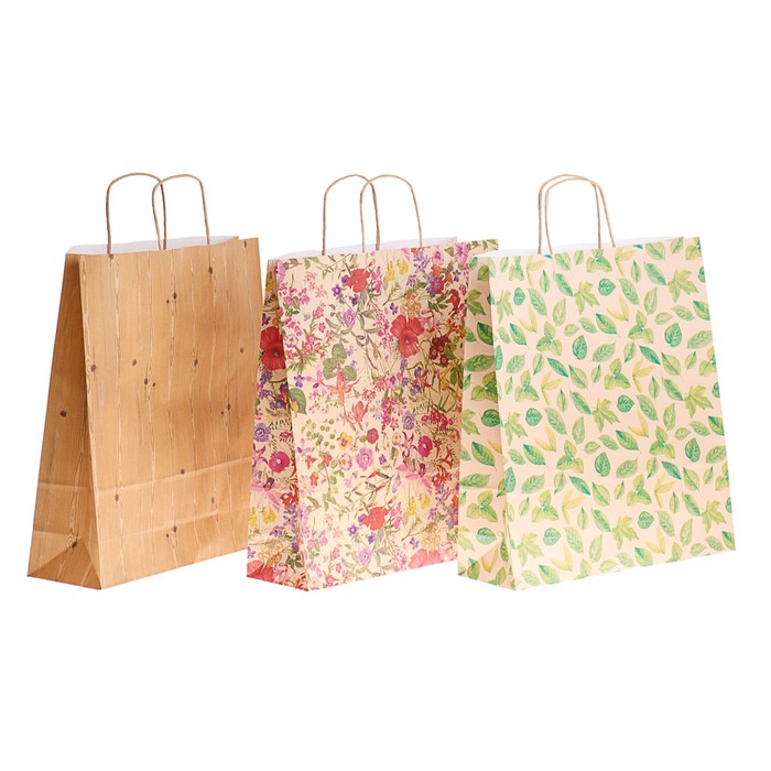 Дисплей WOODLY, крафт бумага и пакеты, банты, ленты, итого 361 шт,