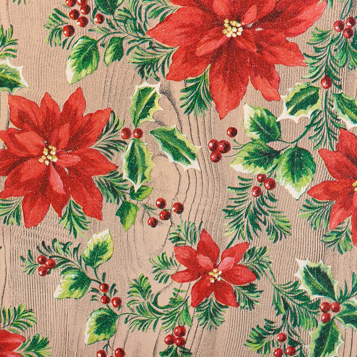 Набор бумаги для декорирования, "Новый год №1", 0,7 х 1 м х 5 шт., в ассортименте